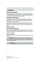 2009 Ford Focus Owners Manual, 2009 page 6