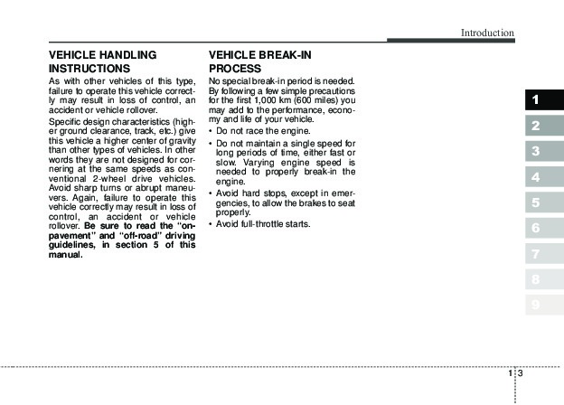 2010 Kia Sportage Owners Manual